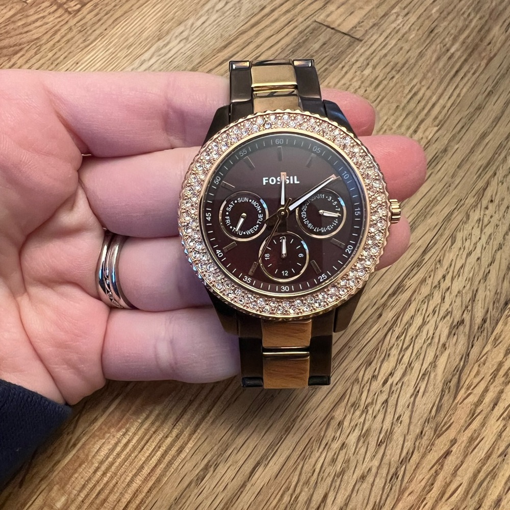 Brown Fossil Watch